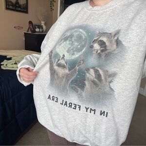 “In my feral era” crewneck size 2XL